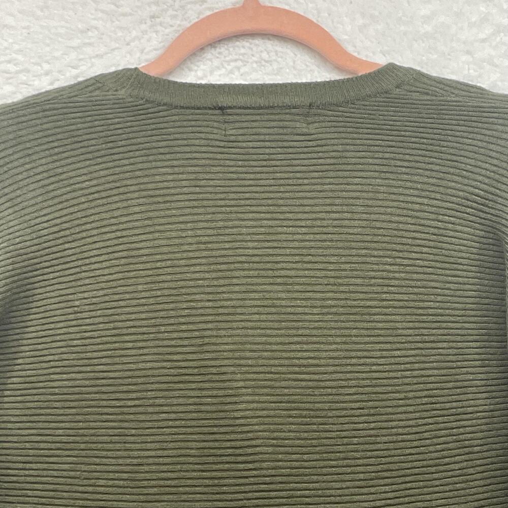Truth By Republic Sweater Womens XS Green Ribbed Button Front Knit Cardigan - Picture 6 of 11